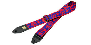 Ernie Ball 4698 Red & Blue Peace Love, remen za gitaru
